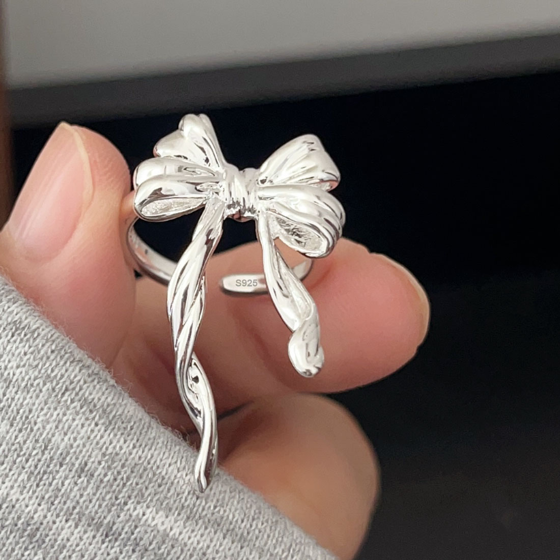 925 Sterling Silver Rings For  - Tie Clip Silver avaliação e preço