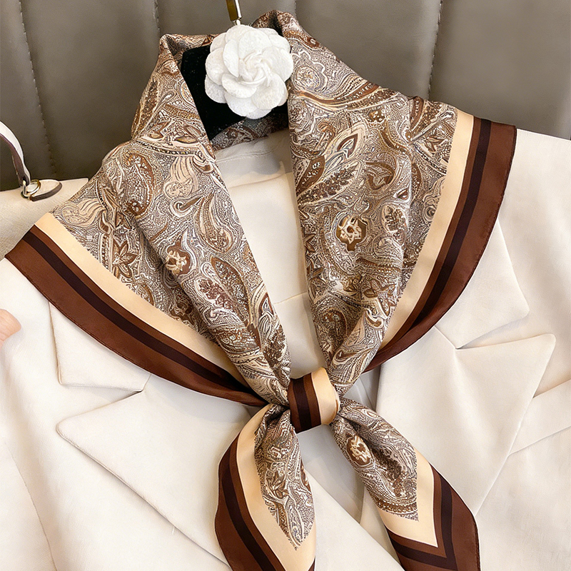 Luxury Women Silk Square Scarf - Silk Neck Scarf avaliação e preço