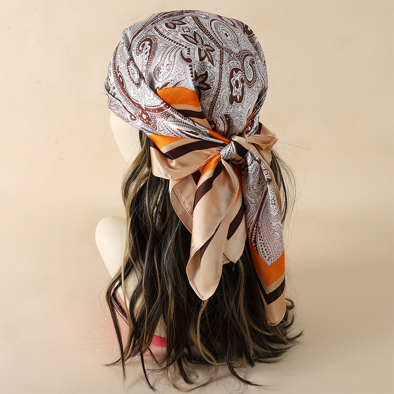 Luxury Women Silk Square Scarf - Silk Neck Scarf avaliação e preço