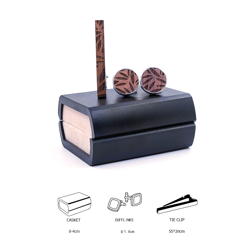 2019 CUFFLINKS TIE CLIPS SET M - Tie Bar Set Gift avaliação e preço