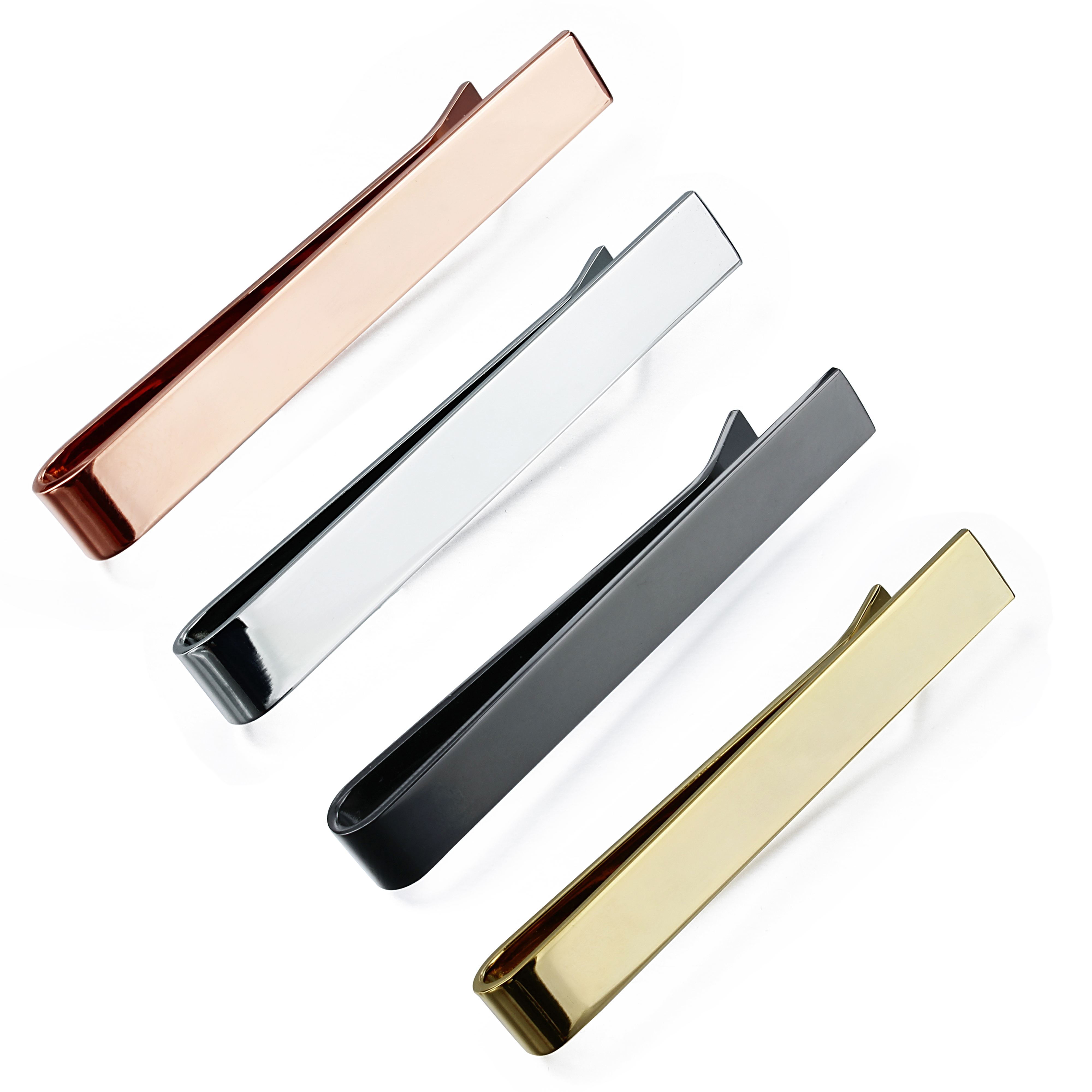 HAWSON 2 in shiny and brushTie - Tie Bar Set Gift avaliação e preço