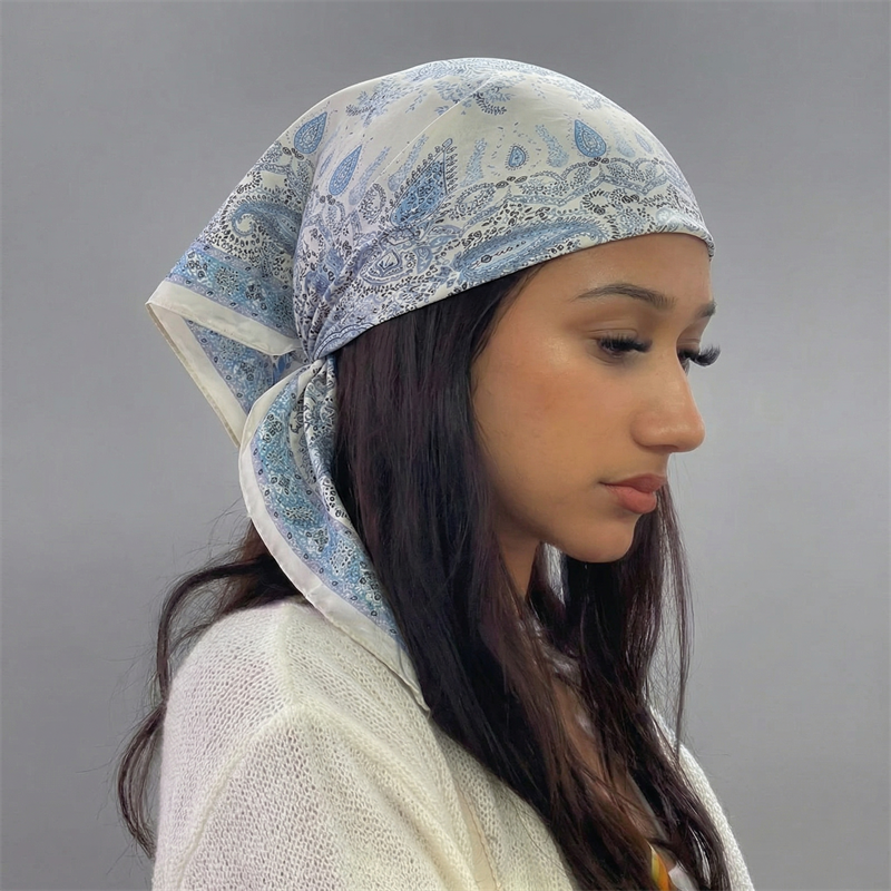 Luxury Printing Silk Square Sc - Head Wrap Turban avaliação e preço