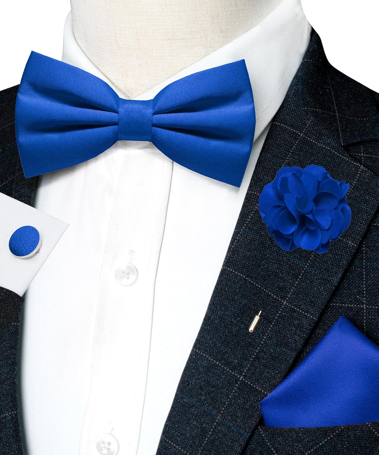 Pre-tied Bow Tie and Pocket Sq - Bow Tie Pre Tied avaliação e preço