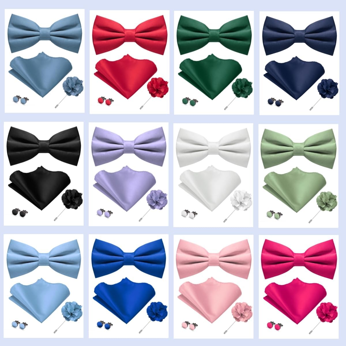 Pre-tied Bow Tie and Pocket Sq - Bow Tie Pre Tied avaliação e preço