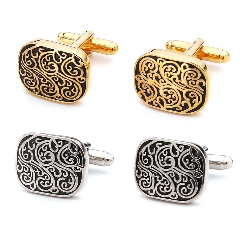 High Quality Gold Cufflinks Vi - Tie Clip Silver avaliação e preço