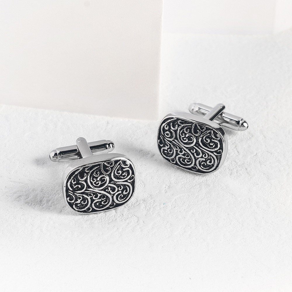 High Quality Gold Cufflinks Vi - Tie Clip Silver avaliação e preço