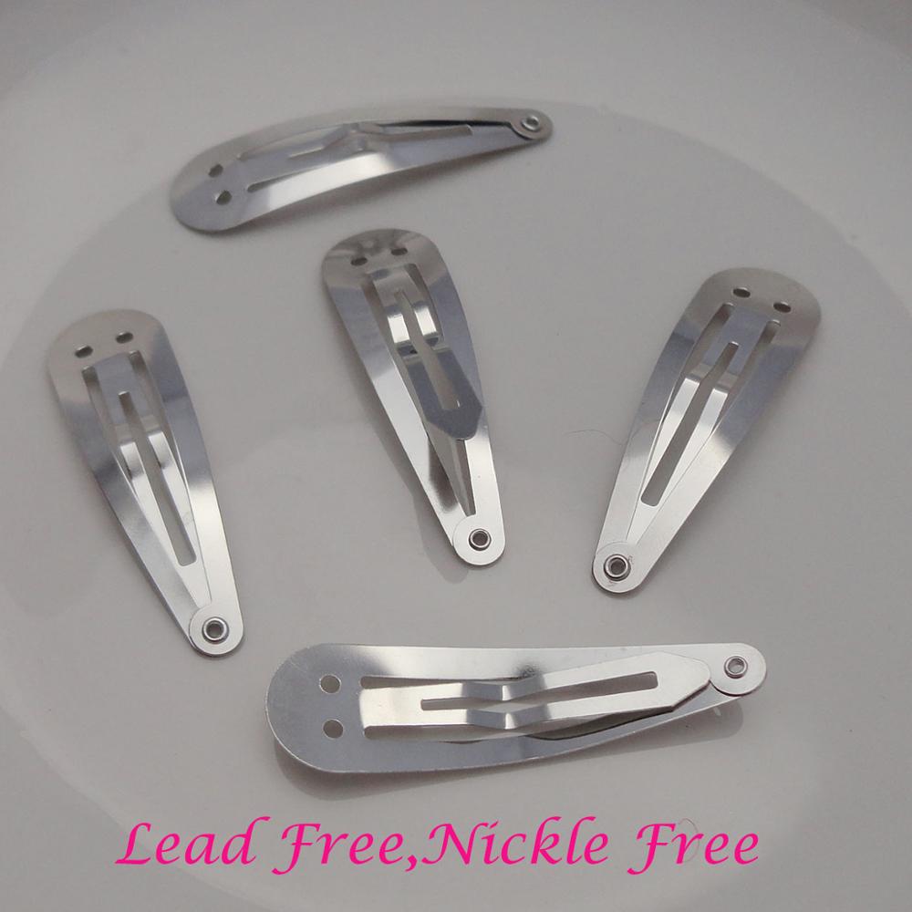 100PCS 5.0cm Silver Plain Meta - Tie Clip Silver avaliação e preço