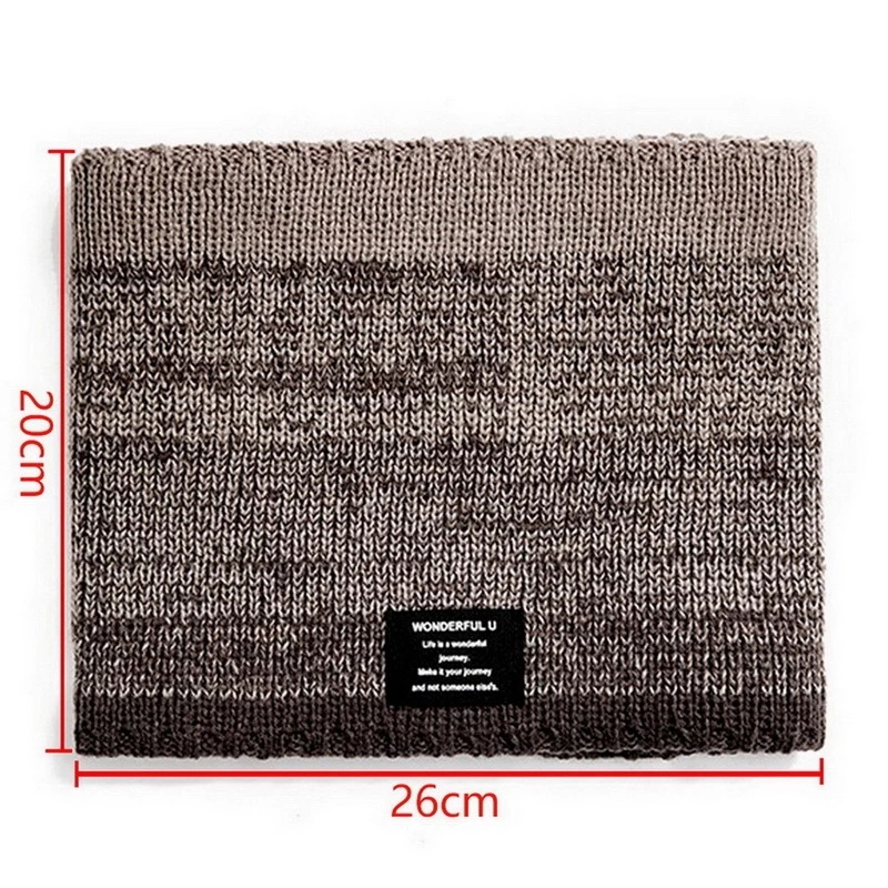 Winter Scarf for Men Fleece Ri - Handkerchief Cotton Men avaliação e preço