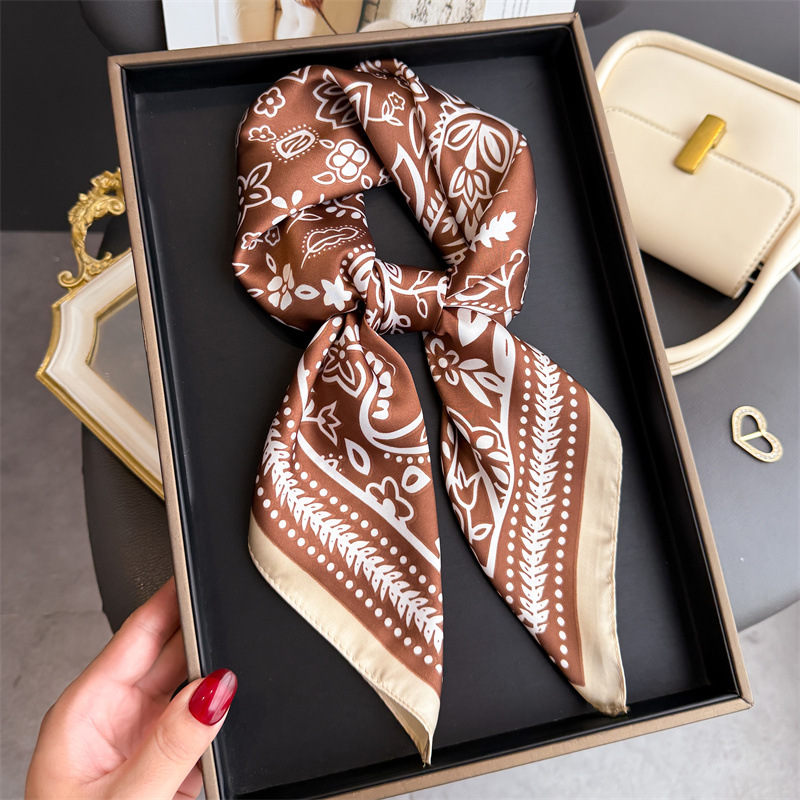 1Pc cashew print fashion silk  - Silk Neck Scarf avaliação e preço