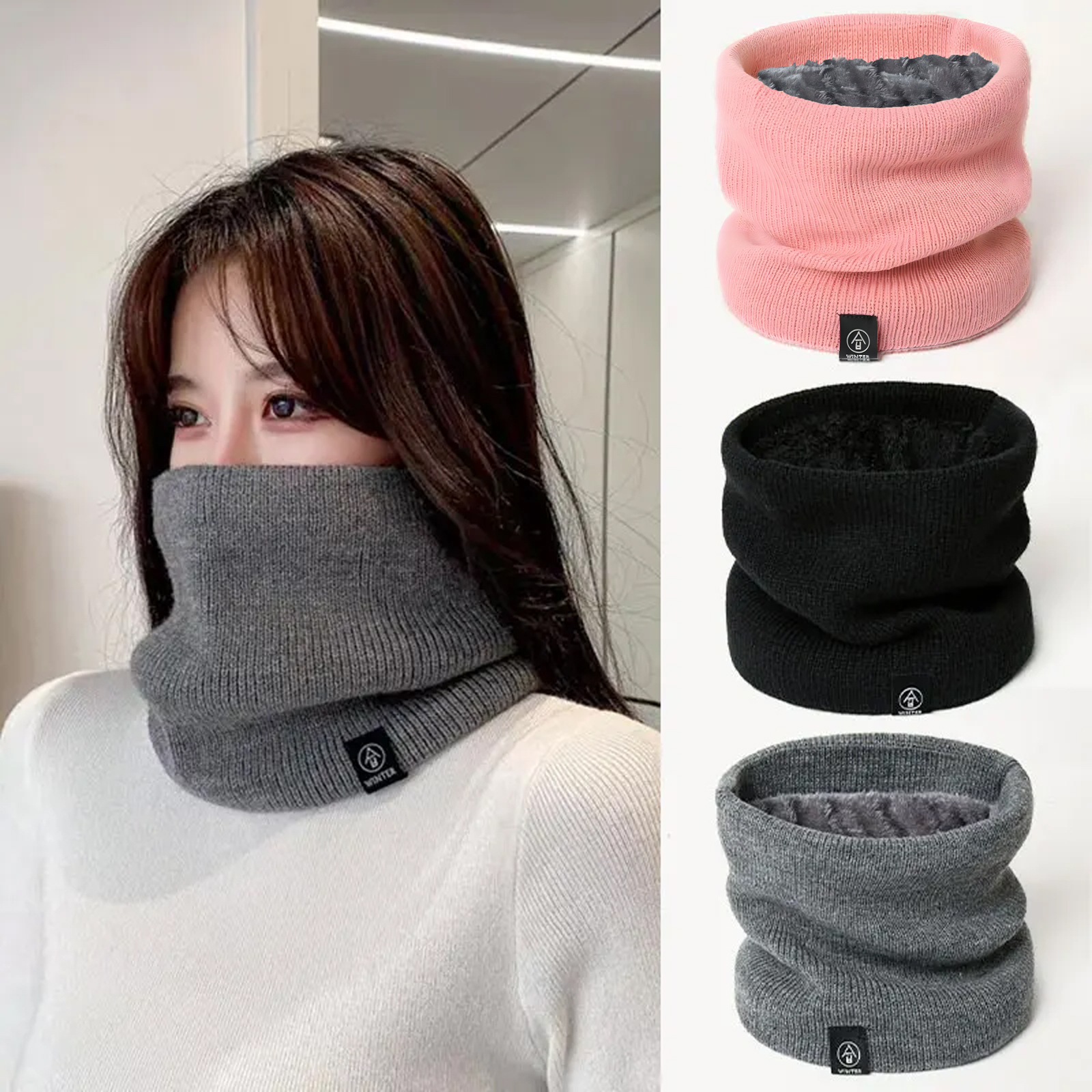 Fashion Women Knitted Scarf So - Muffler Men Wool avaliação e preço