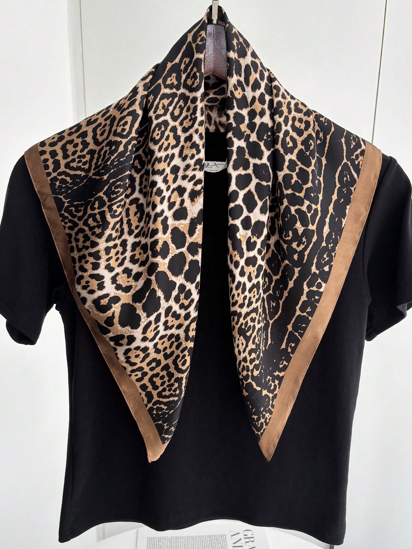 1pc Luxury Brand Leopard Print - Bandana Cotton avaliação e preço