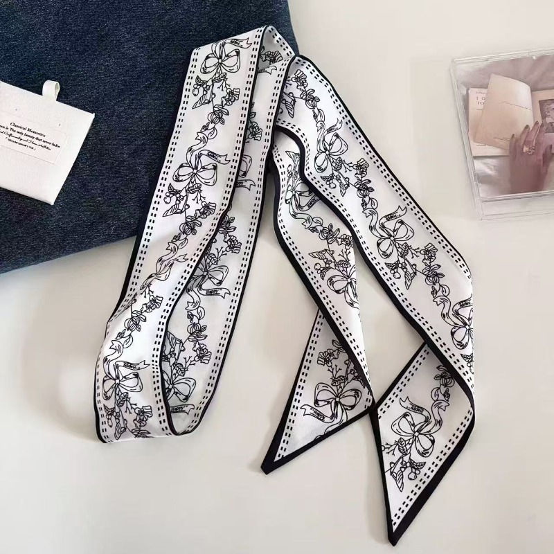 Black White Double Sided Paisl - Ascot Neck Scarf avaliação e preço