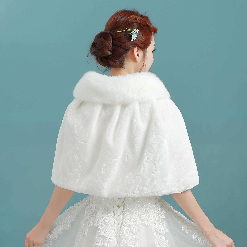 White Womens Winter Thicken Pl - Stole Wedding Shawl avaliação e preço