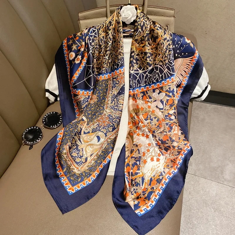 Light luxury 90 Silk scarf imi - Silk Tie Striped avaliação e preço