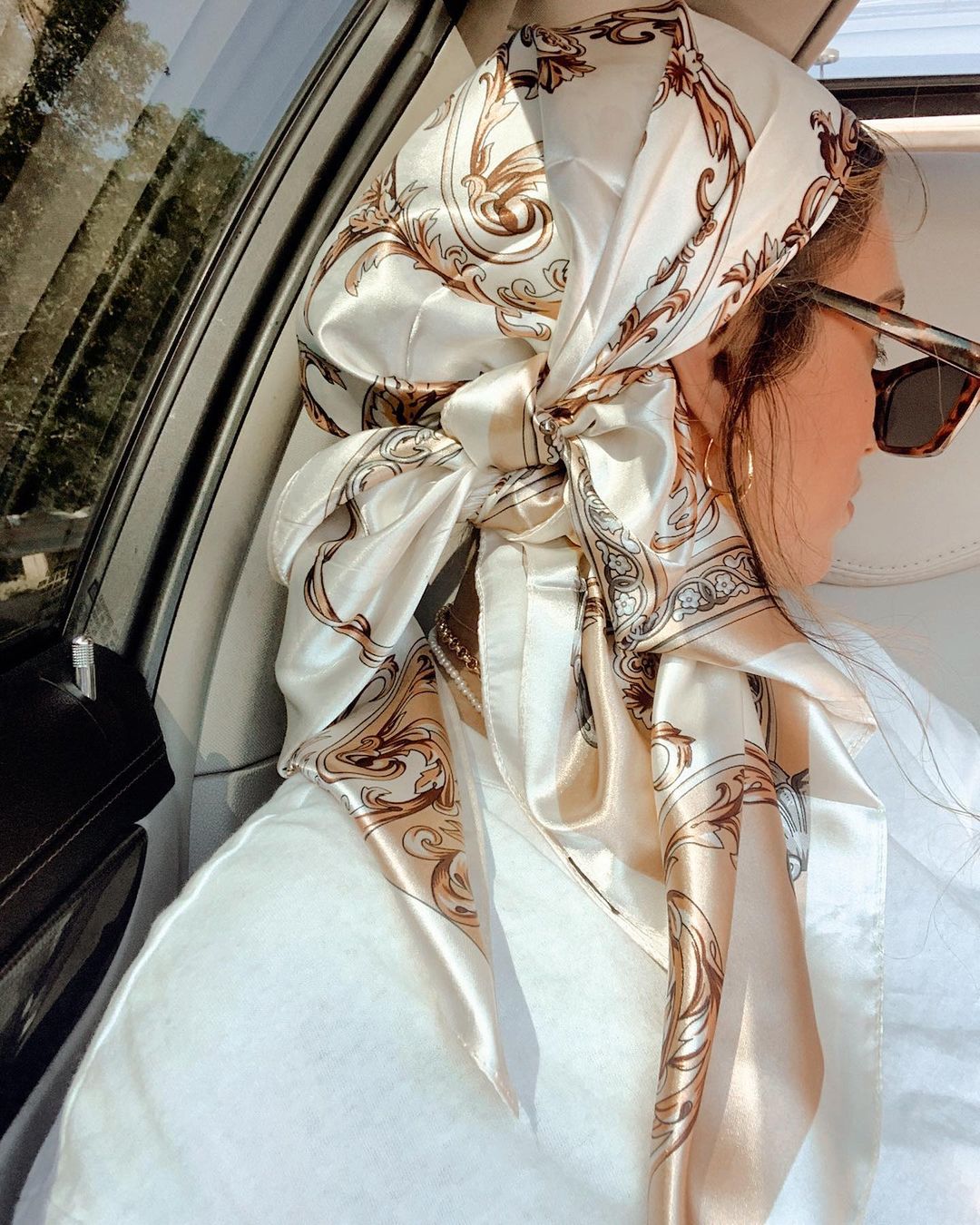 Satin Square Scarf Women Musli - Head Wrap Turban avaliação e preço