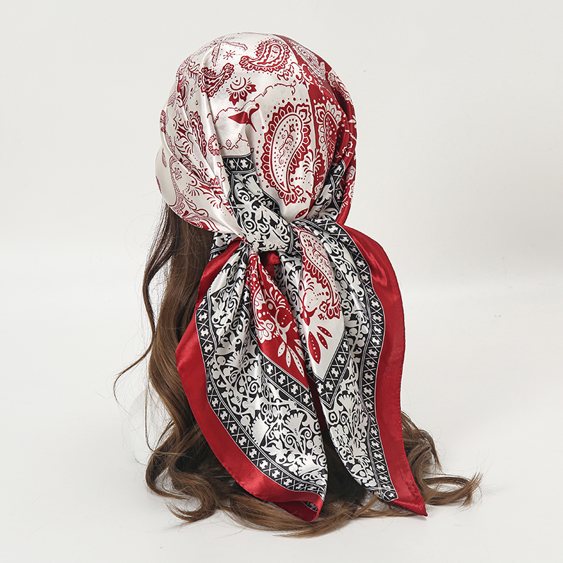 Satin Square Scarf Women Musli - Head Wrap Turban avaliação e preço