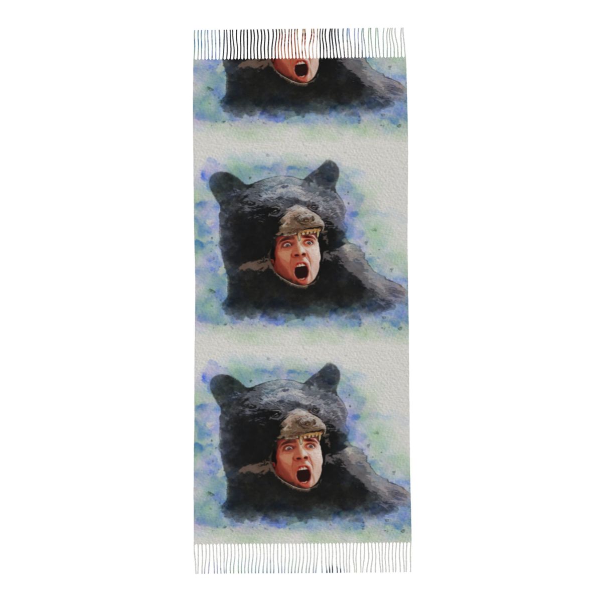 Cage Bear Watercolor Scarf for - Pashmina Wrap Large avaliação e preço