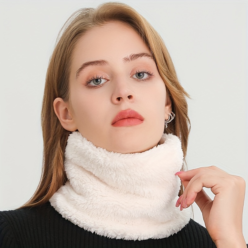 Windproof Plush Infinity Scarf - Infinity Scarf Knit avaliação e preço