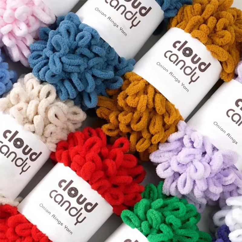 100g/Roll Finger Loop Yarn Thr - Woven Scarf Blanket avaliação e preço