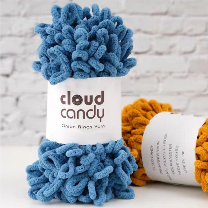 100g/Roll Finger Loop Yarn Thr - Woven Scarf Blanket avaliação e preço