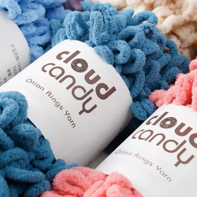 100g/Roll Finger Loop Yarn Thr - Woven Scarf Blanket avaliação e preço