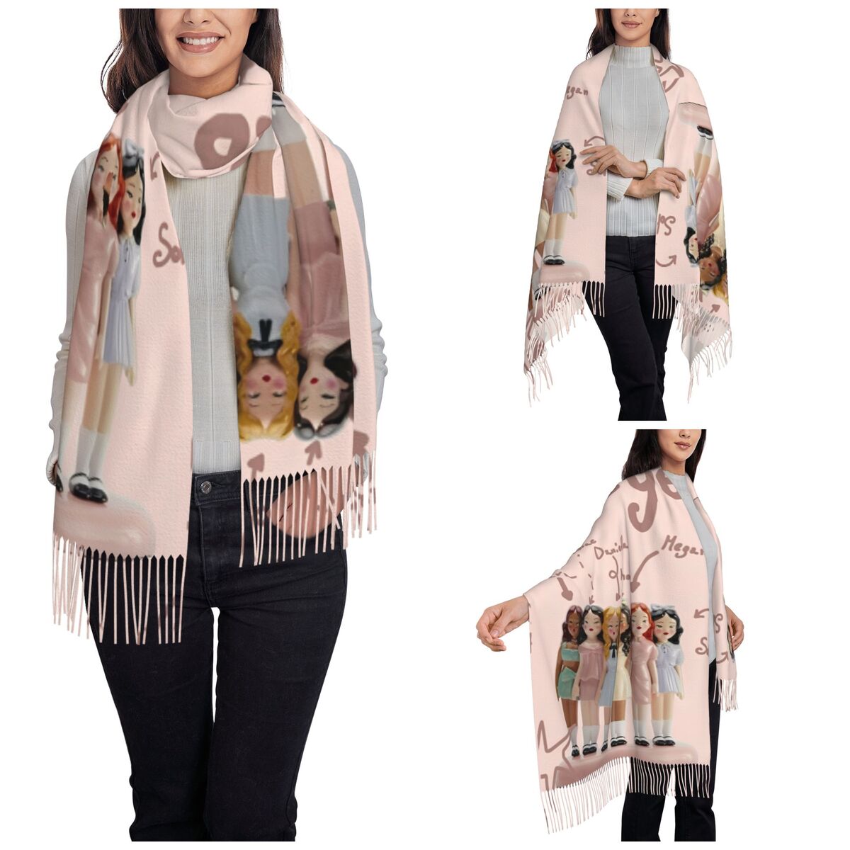 Katseye Kpop Idol Shawl Wrap W - Pashmina Wrap Large avaliação e preço