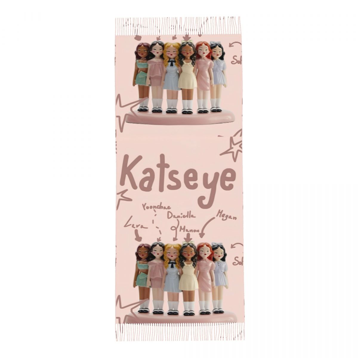 Katseye Kpop Idol Shawl Wrap W - Pashmina Wrap Large avaliação e preço