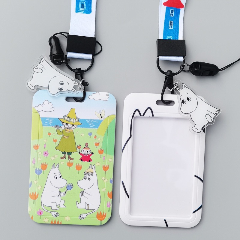 Moomin Cartoon Hard Card Holde - Lanyard Badge Holder avaliação e preço