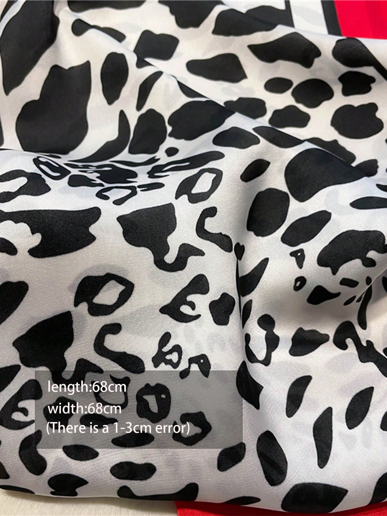 1pc Faux Silk Retro Leopard Pr - Bandana Cotton avaliação e preço