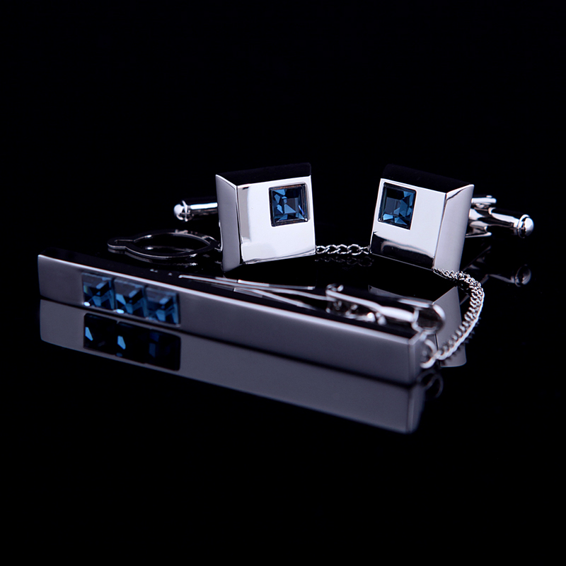 KFLK High Quality Cuff links n - Tie Bar Set Gift avaliação e preço