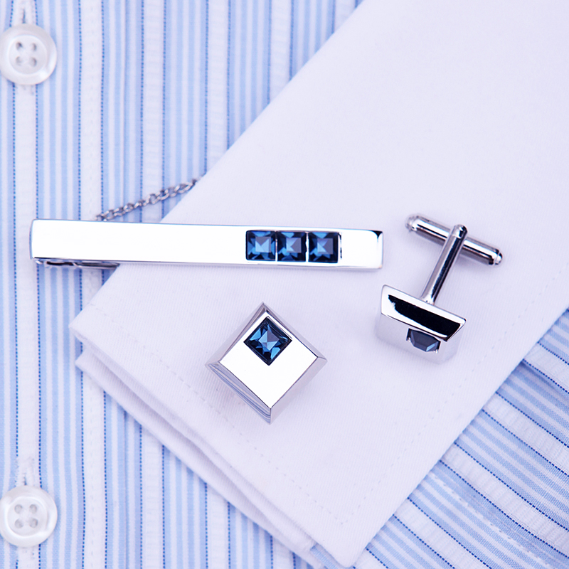 KFLK High Quality Cuff links n - Tie Bar Set Gift avaliação e preço