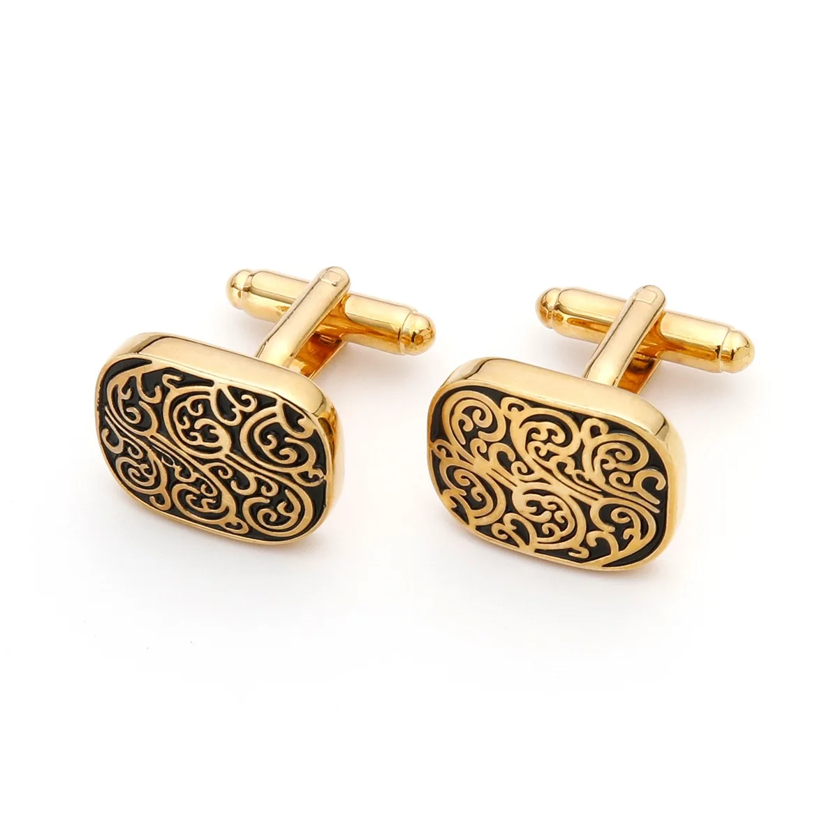 High Quality Gold Cufflinks Vi - Tie Clip Silver avaliação e preço