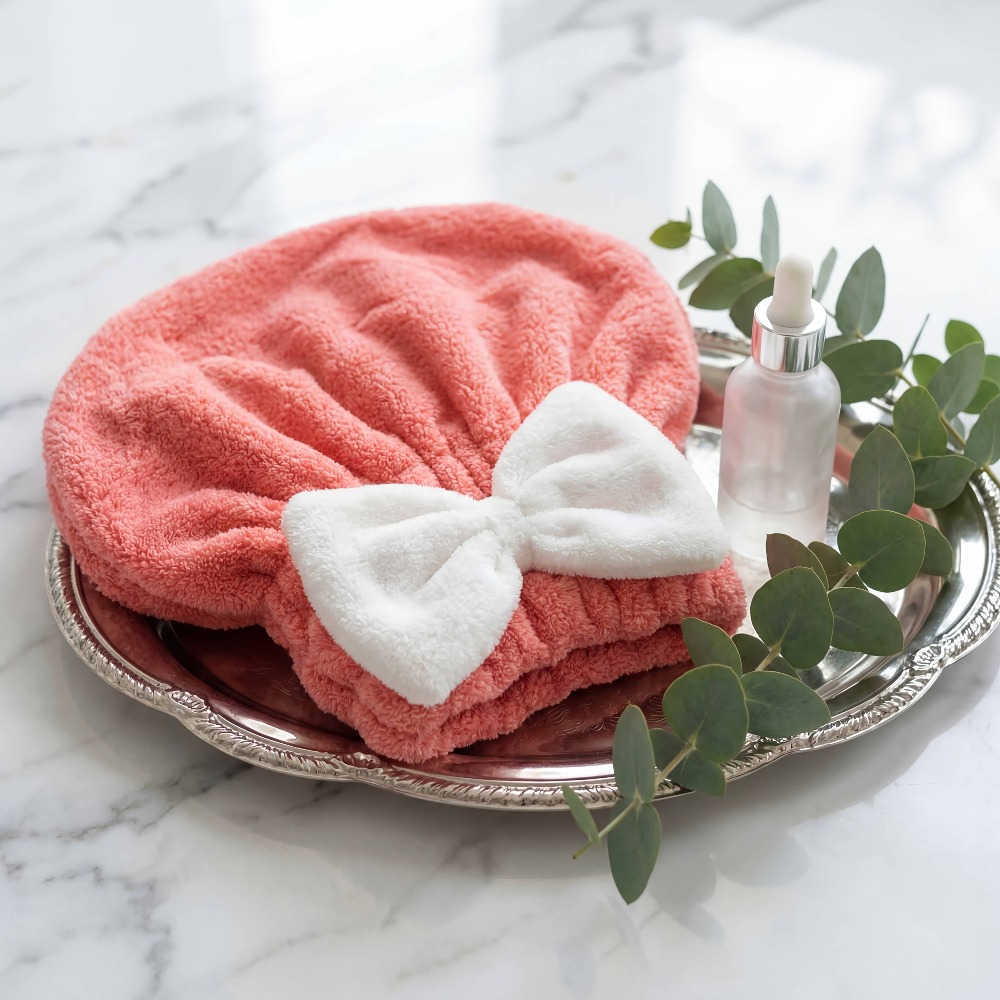 Microfiber Hair Drying Cap, Qu - Head Wrap Turban avaliação e preço