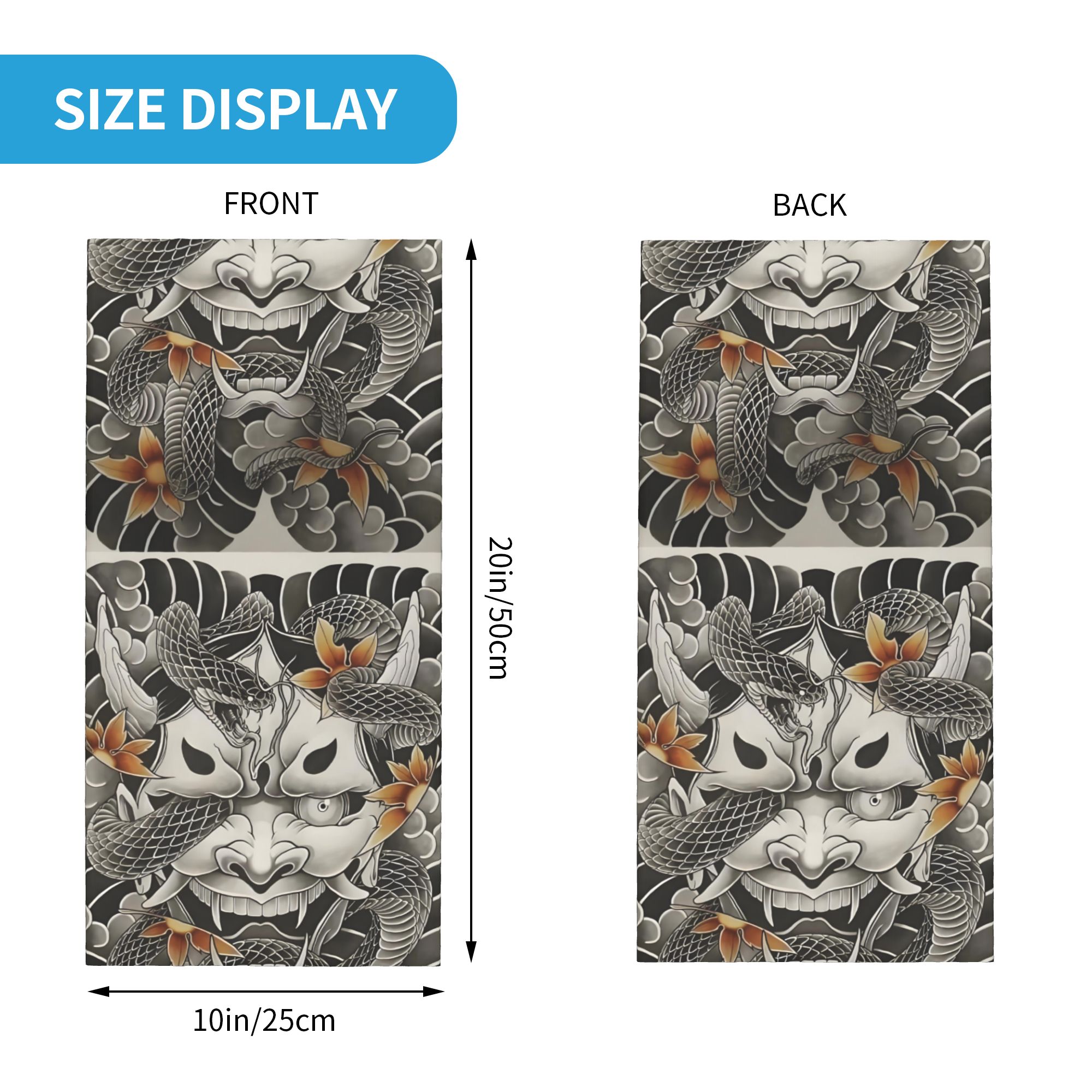 Custom Samurai Oni Demon Banda - Neck Warmer Tube avaliação e preço