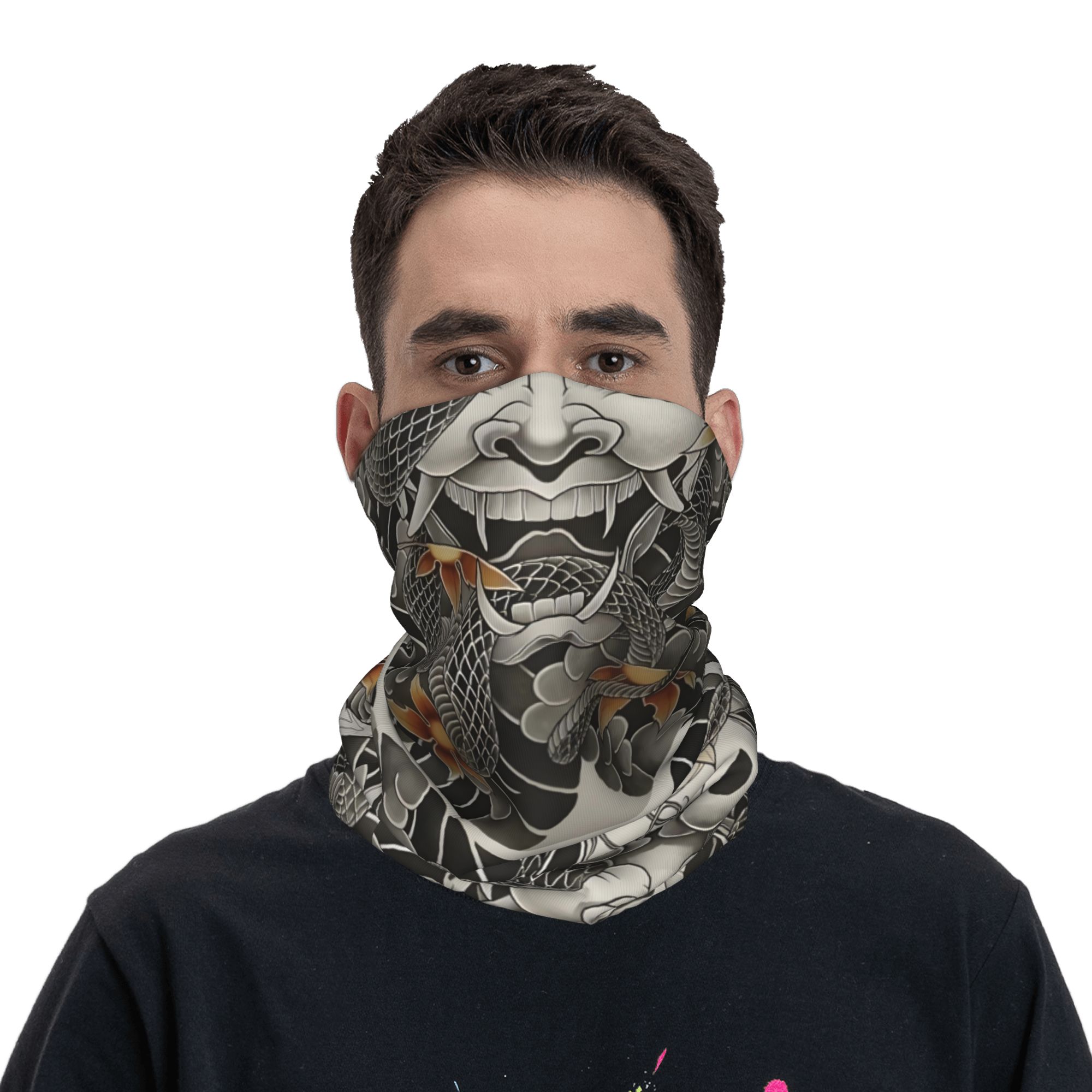 Custom Samurai Oni Demon Banda - Neck Warmer Tube avaliação e preço
