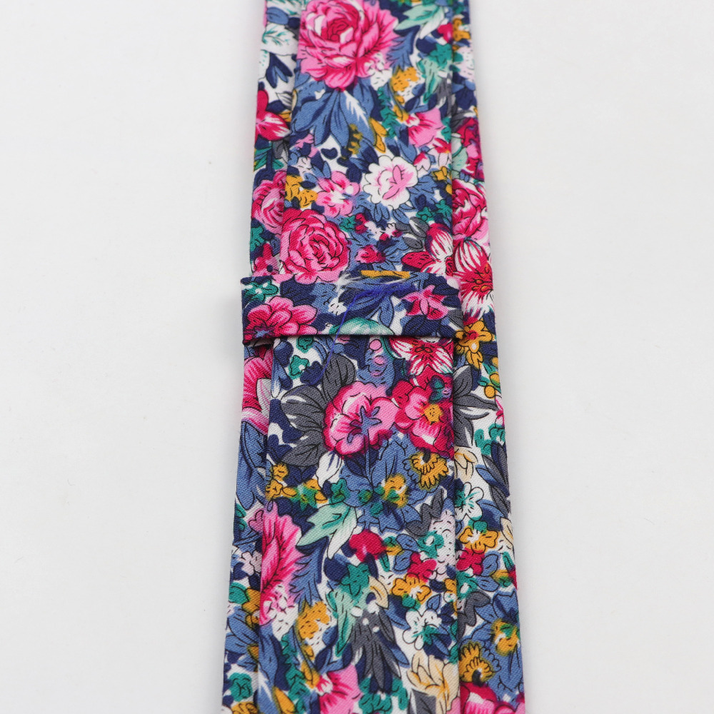 Cotton Flower Tie Men's Colour - Skinny Tie Men avaliação e preço