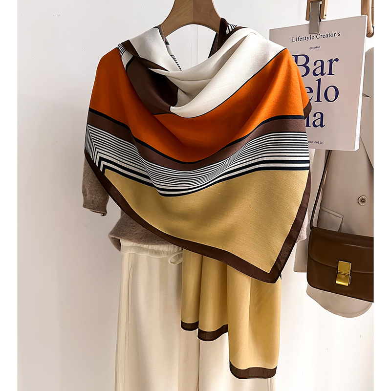 Luxury Brand Scarf  Wool Cotto - Pashmina Wrap Large avaliação e preço