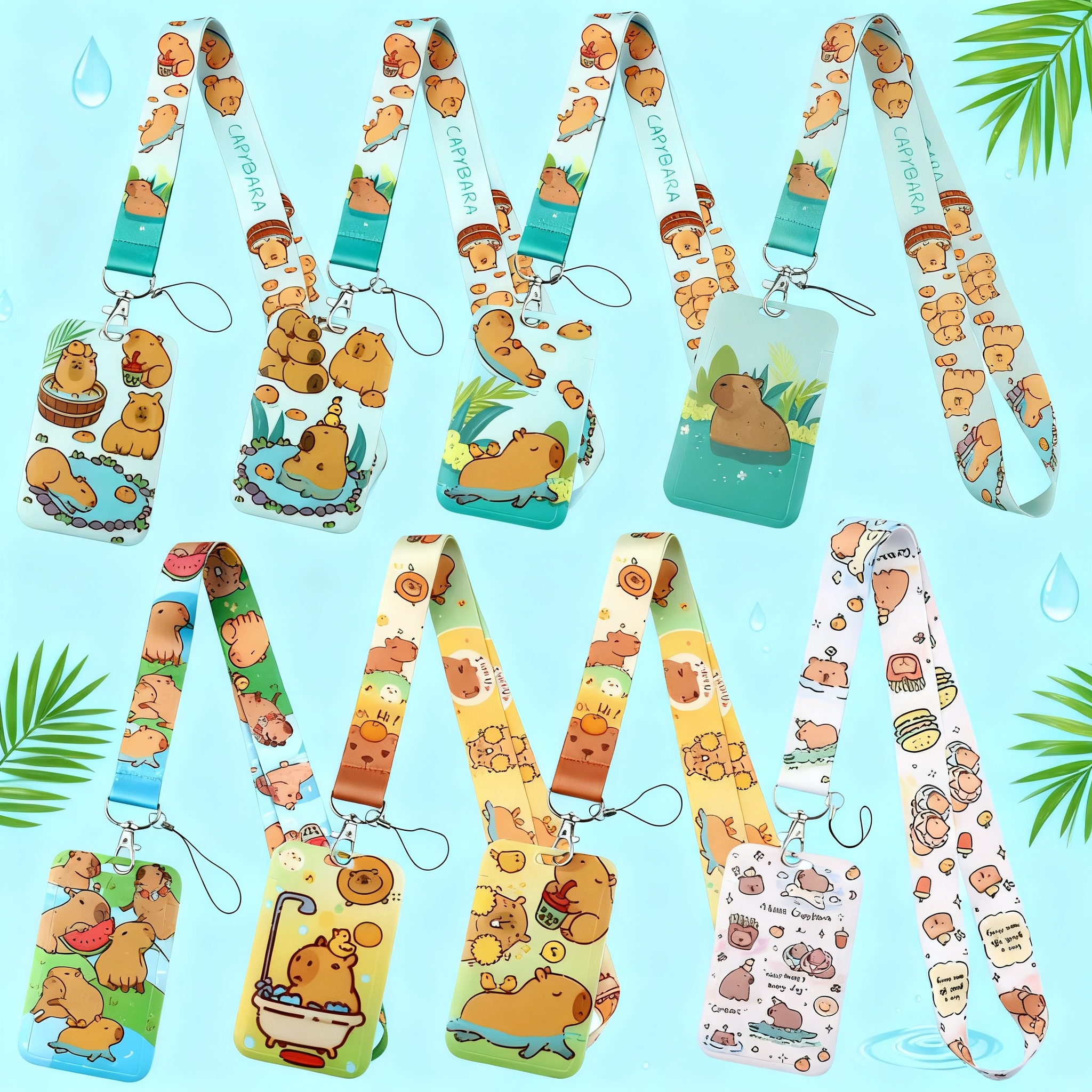 Cute Capybara Lanyards for Key - Lanyard Badge Holder avaliação e preço