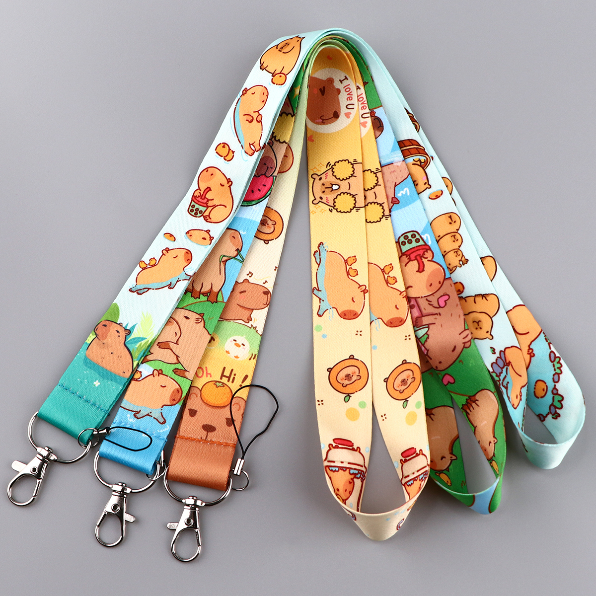 Cute Capybara Lanyards for Key - Lanyard Badge Holder avaliação e preço