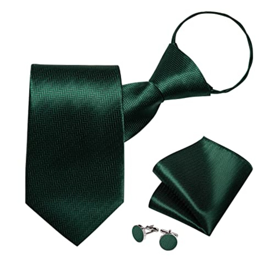 Silk Zipper Ties for Men,Paisl - Pocket Square Set avaliação e preço