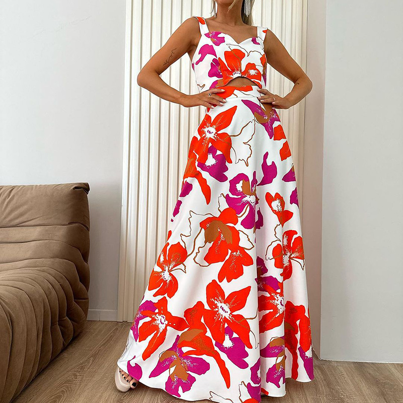 Sexy Off Shoulder Sling Top &  - Pocket Square Set avaliação e preço