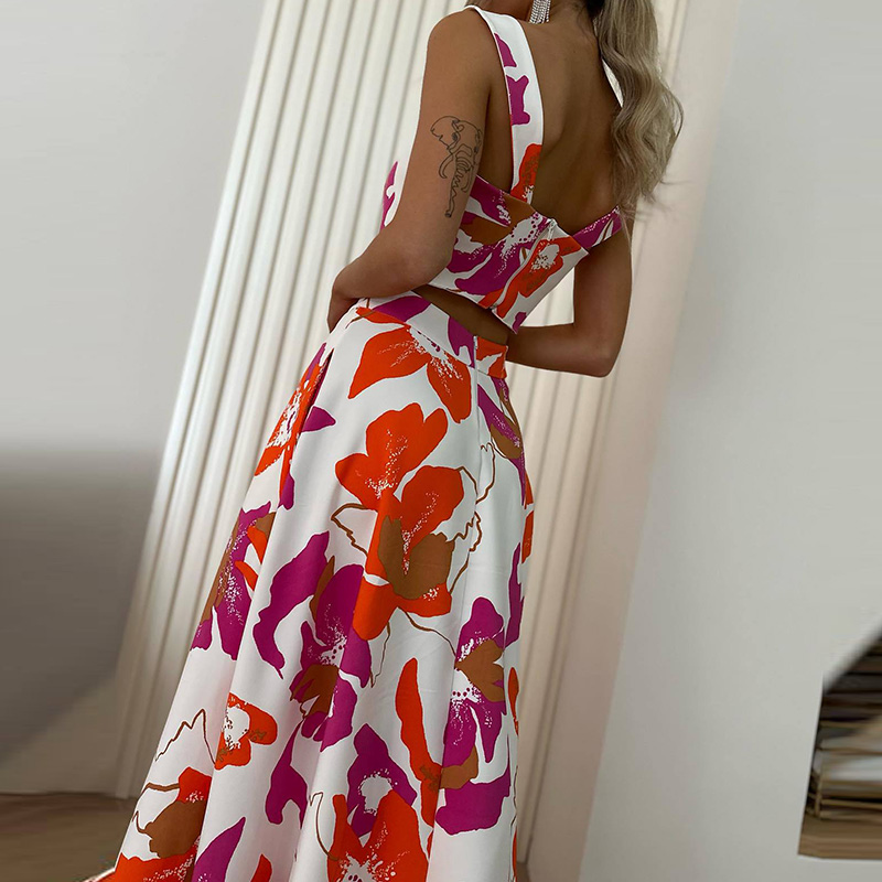 Sexy Off Shoulder Sling Top &  - Pocket Square Set avaliação e preço