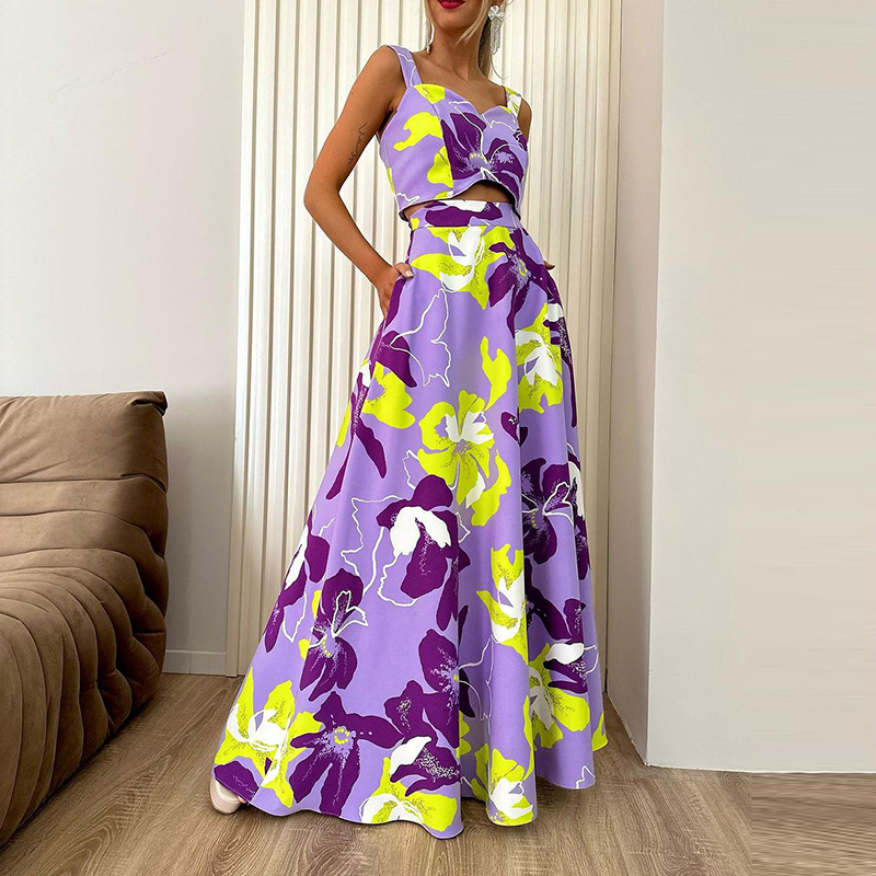 Sexy Off Shoulder Sling Top &  - Pocket Square Set avaliação e preço