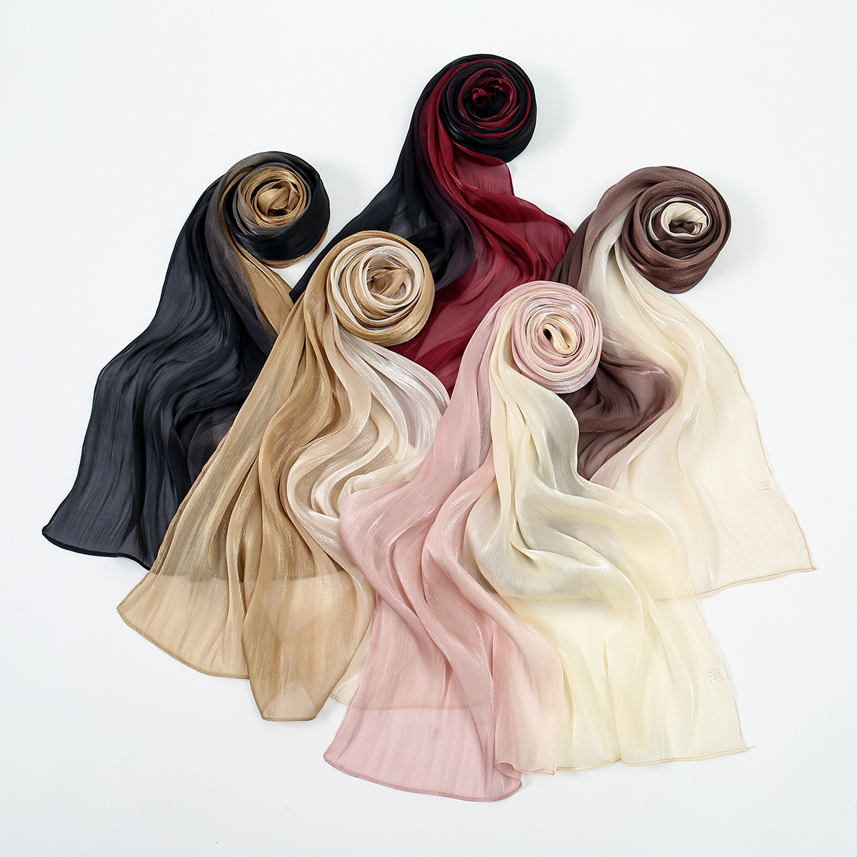 Gradient Twinkle Silk Hijab Sc - Head Wrap Turban avaliação e preço