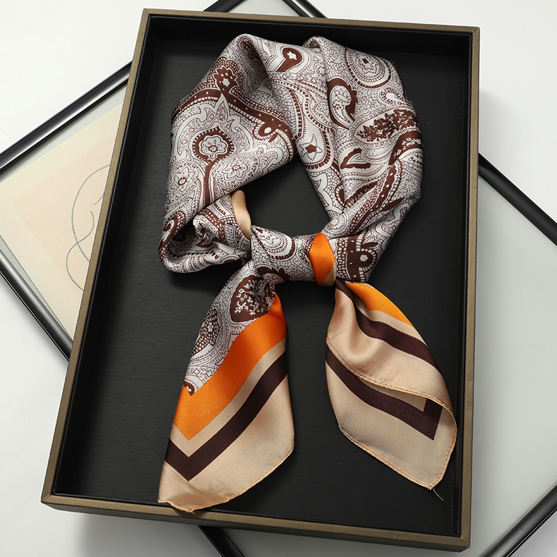 Luxury Spring Silk Scarf Women - Silk Tie Striped avaliação e preço