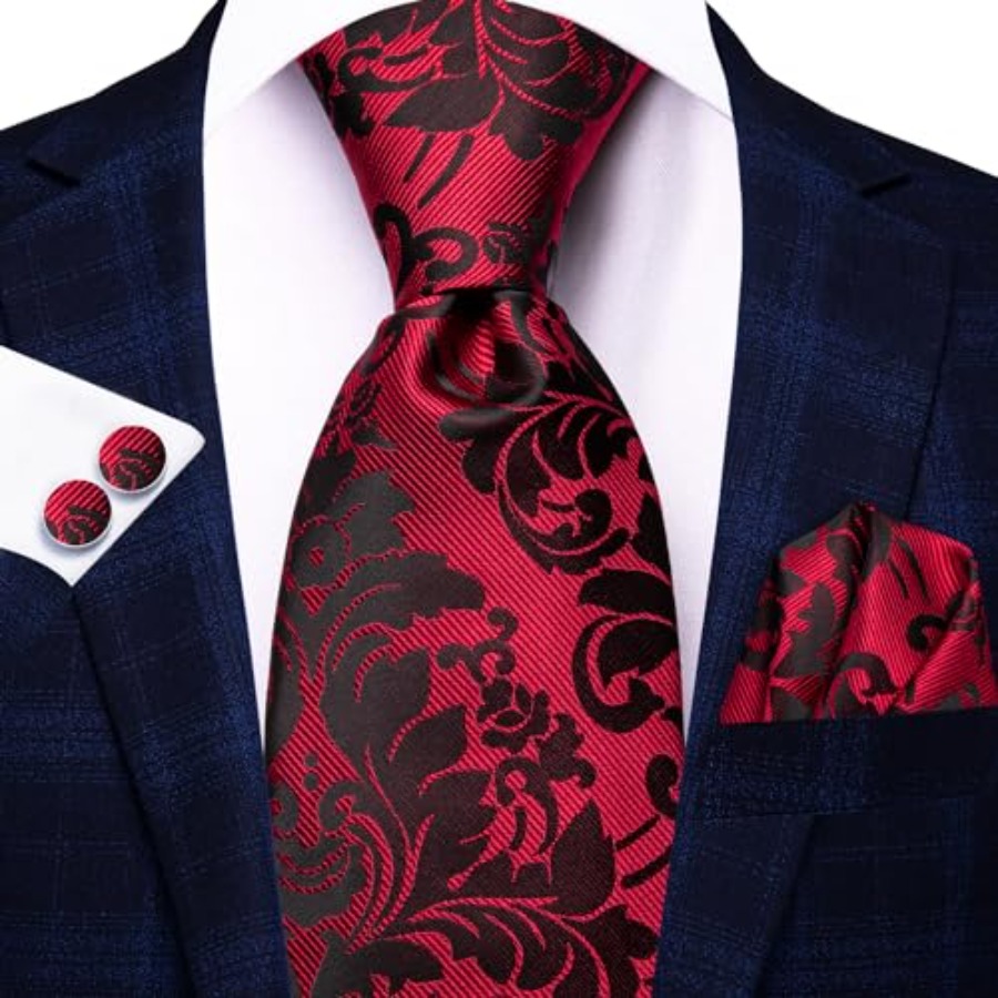 Silk Ties for Men Plaid Paisle - Silk Tie Striped avaliação e preço