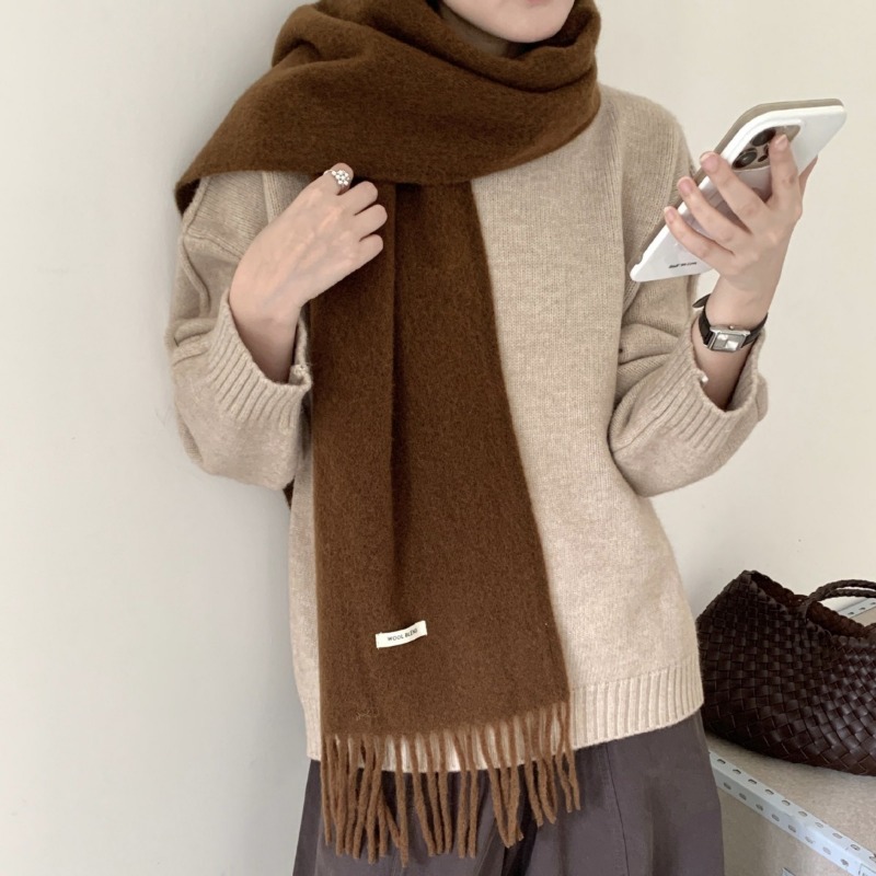 Korean Version Chic Solid Tass - Muffler Men Wool avaliação e preço
