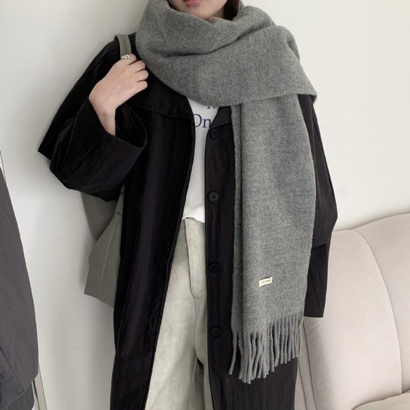 Korean Version Chic Solid Tass - Muffler Men Wool avaliação e preço