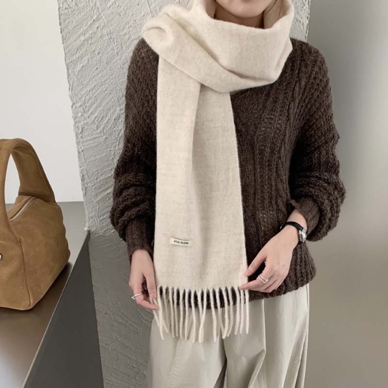 Korean Version Chic Solid Tass - Muffler Men Wool avaliação e preço