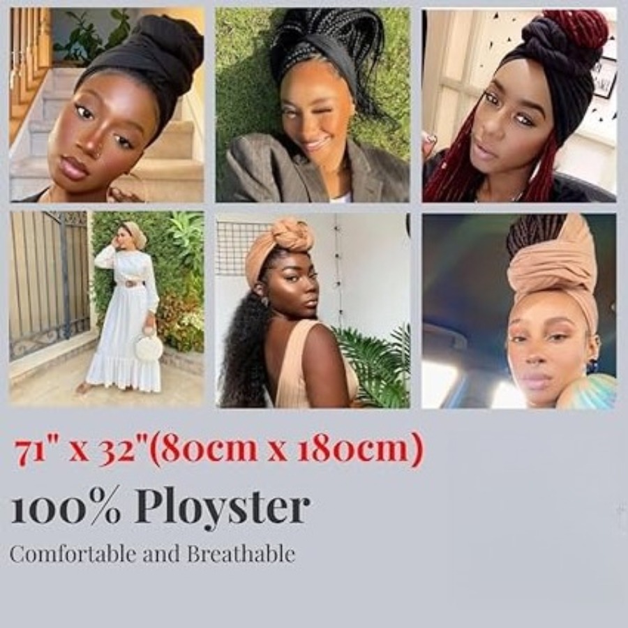Muslim Hijab for Women Scarf L - Head Wrap Turban avaliação e preço